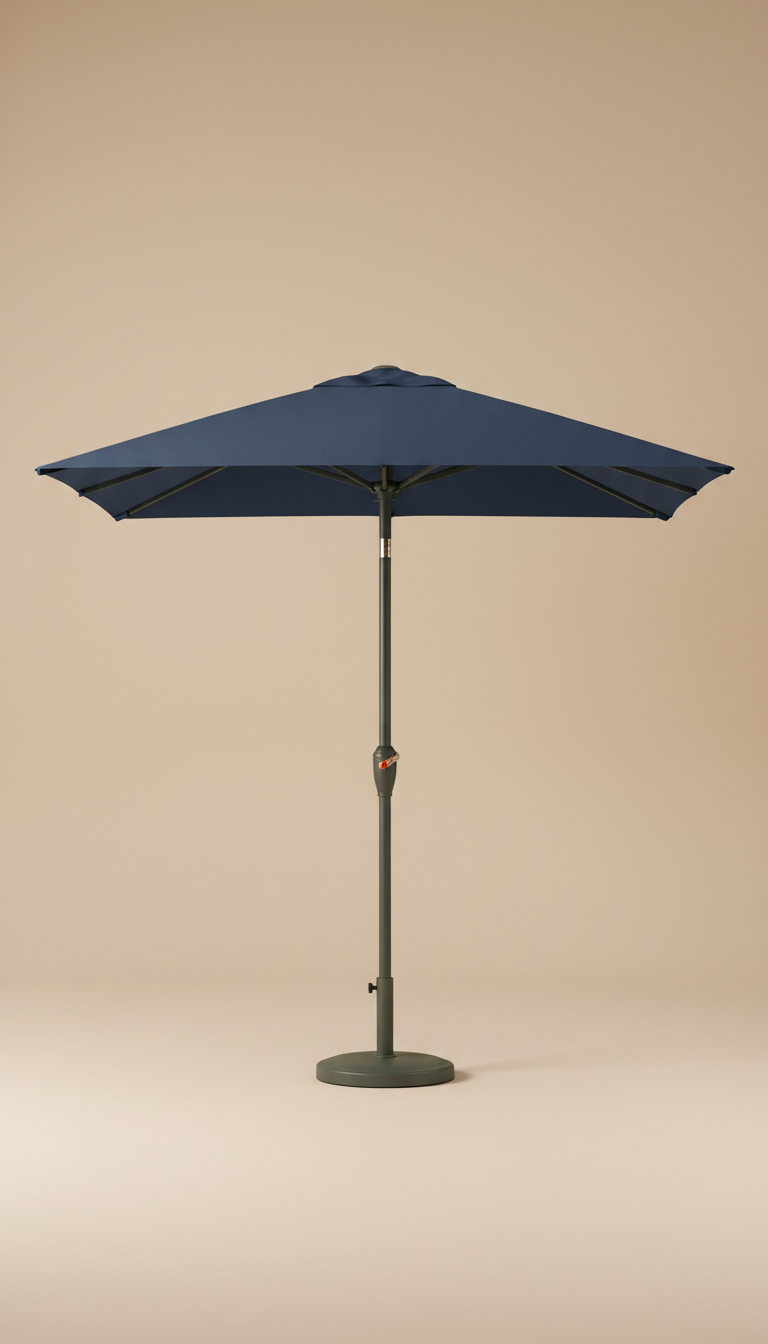 Slate Navy Aluminum Patio Umbrella